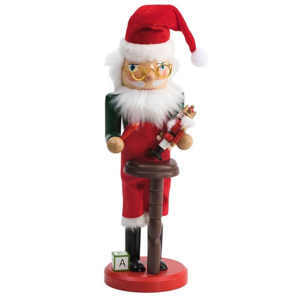 Wooden Christmas Nutcracker, 15", SANTA'S WORKSHOP W/TOY SOLDIER,Sincerely Santa